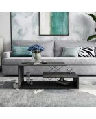 Table basse Cayenne anthracite  - 100x50x40 cm