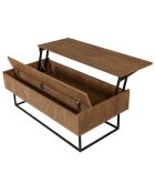 Table basse Est marron/noir - 120x60x43 cm