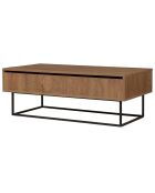 Table basse Est marron/noir - 120x60x43 cm