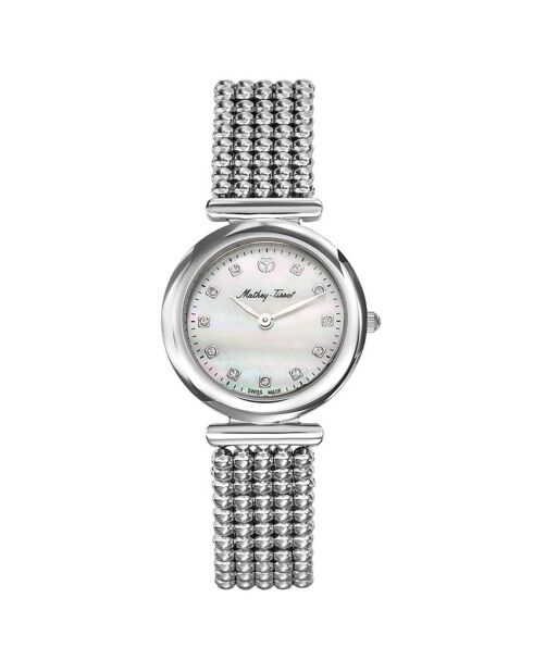 Montre Femme Quartz en Acier Allure argentée
