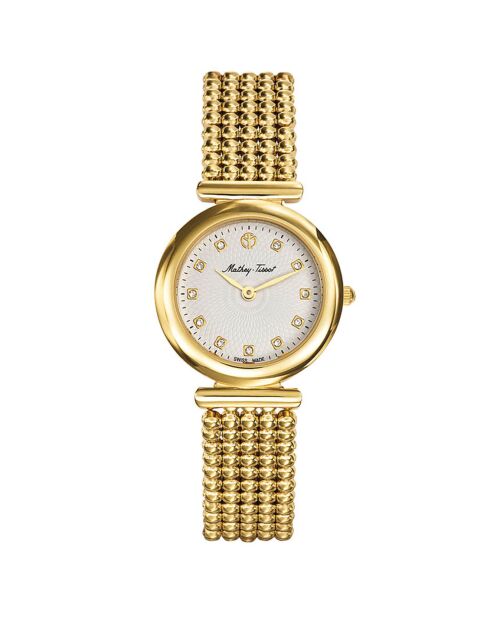 Montre Femme Quartz en Acier Allure dorée