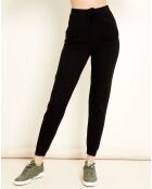 Jogging en Laine & Cachemire Bombay noir