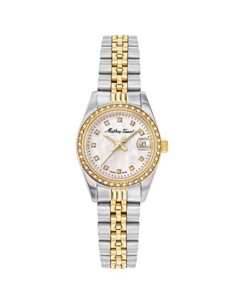 Montre Femme Quartz en Acier Mathy IV argenté/doré