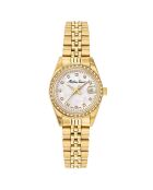 Montre Femme Quartz Mathy IV en acier dorée