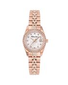Montre Femme Quartz en Acier Mathy IV doré rose