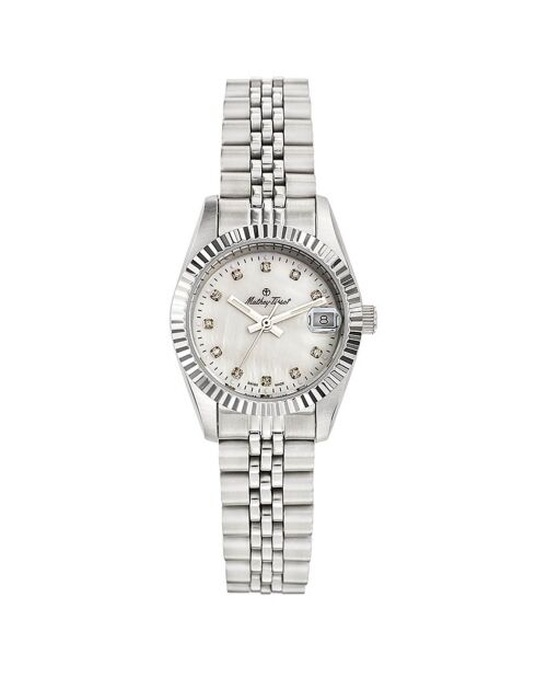 Montre Femme Quartz en Acier Mathy II argentée