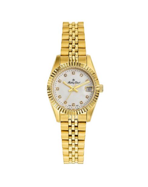 Montre Femme Quartz en Acier Mathy II dorée
