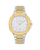 Montre Homme Quartz en Acier Evasion argenté/doré