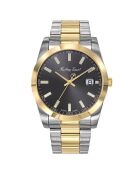 Montre Homme Quartz Mathy I en acier argenté/doré
