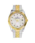 Montre Homme Quartz en Acier Mathy II argenté/doré