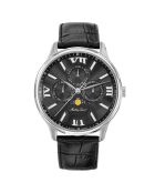 Montre Homme  Quartz en Cuir Edmond noire