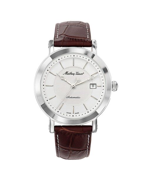 Montre Homme Automatique en Cuir City marron