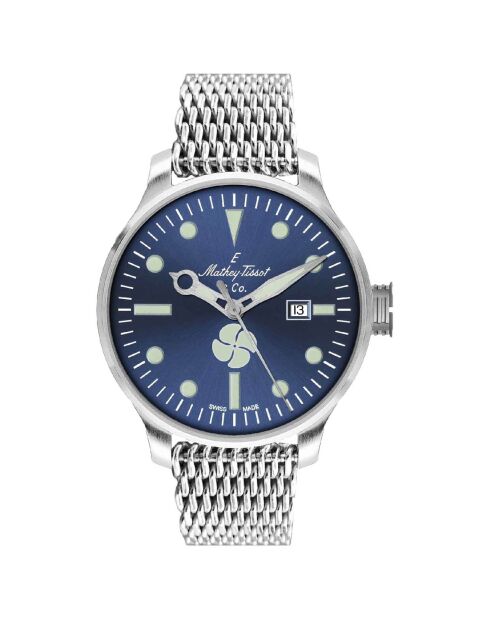 Montre Homme Automatique en Acier Elica argentée
