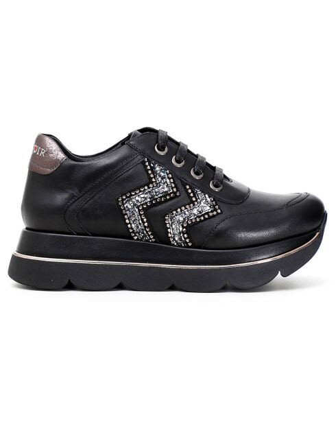 Sneakers en Cuir Kaila noires