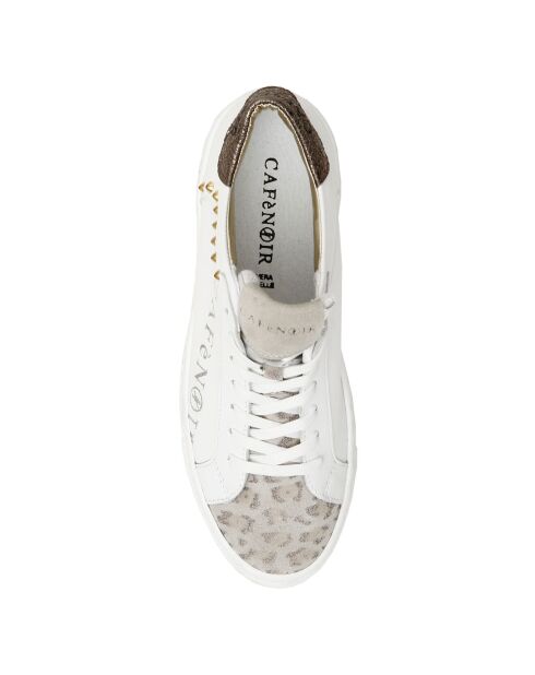 Sneakers en Cuir Paige blanches
