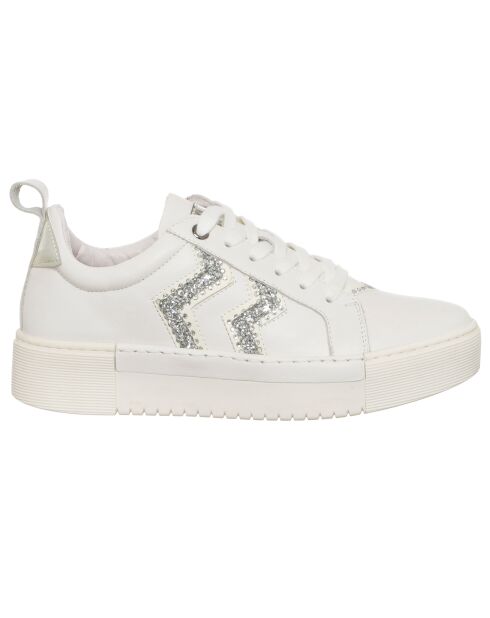 Sneakers en Cuir Aba blanches