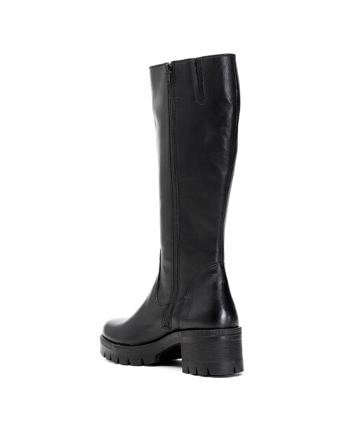 Bottes en Cuir Alyssa noires