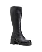 Bottes en Cuir Alyssa noires