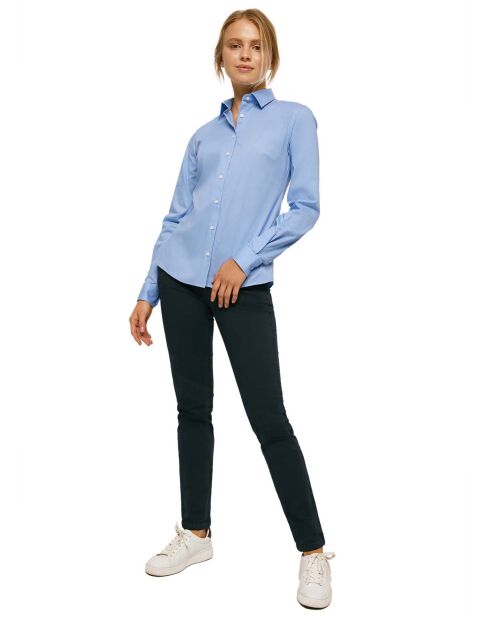 Chemise Miss Rigby Go Stretch bleue