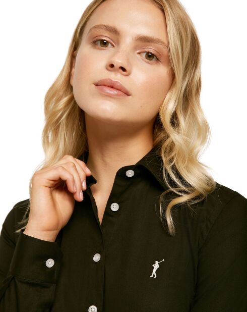 Chemise Miss Rigby Go Stretch noire
