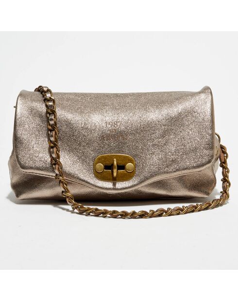 Bronze Hero leren schoudertas - 26x14x7,5 cm