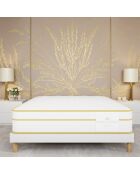 Set materasso e molle Magellan bianco/giallo - 140x200 cm