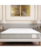 Matratze Windsor + Boxspringset weiß/grau - 140x190 cm