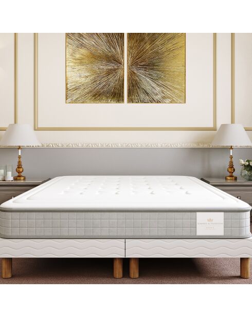 Windsor Matratzenset +2 Untergestelle weiß/grau - 2x80x200 cm