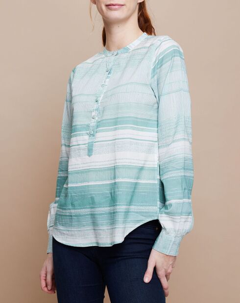 Blouse Émeline Estampe menthe clair