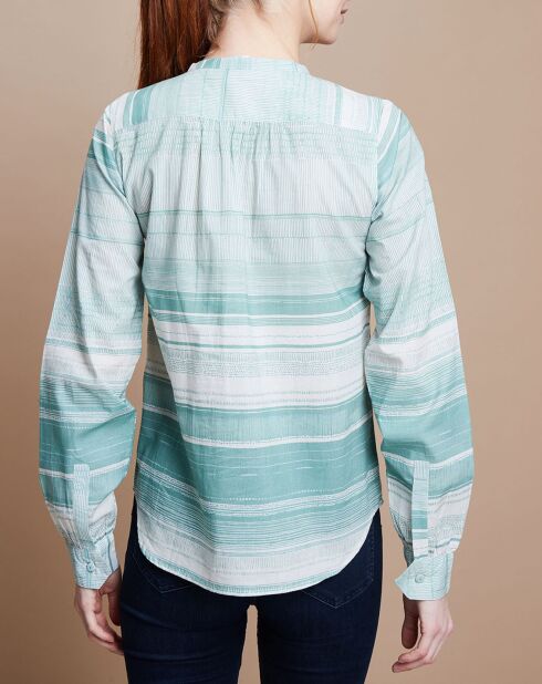 Blouse Émeline Estampe menthe clair