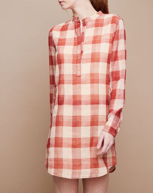 Robe Hanna Handloom Check rouille