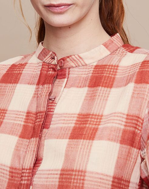 Robe Hanna Handloom Check rouille