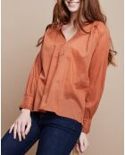 Blouse Jampa Lace Detail canyon