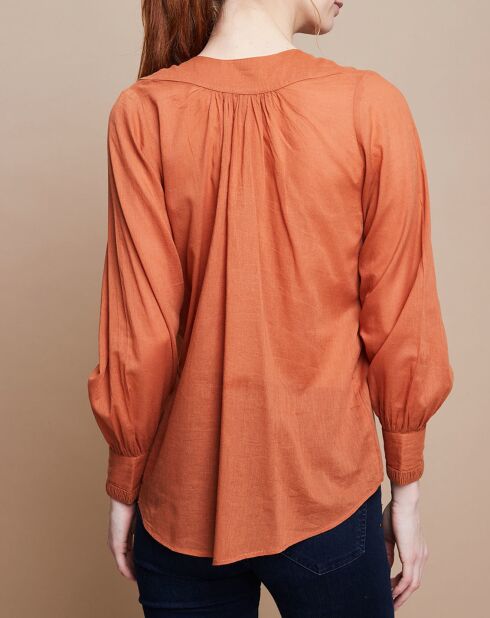 Blouse Jampa Lace Detail canyon