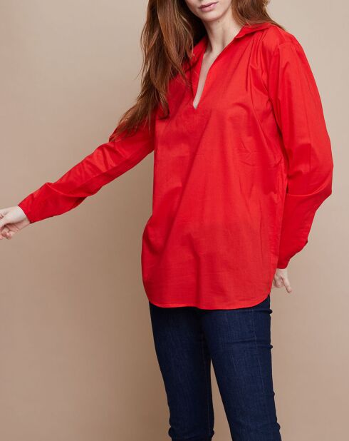 Blouse Ariane rouge