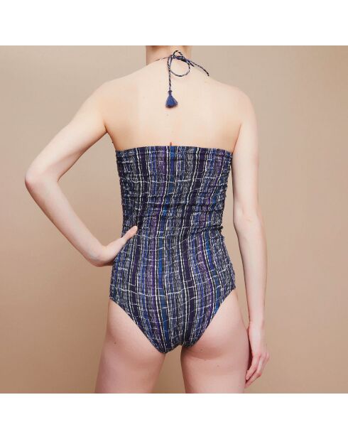 Maillot de Bain Casio 1 Pièce  Broken Stripes bleu