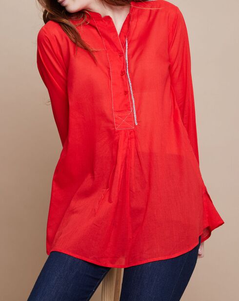 Blouse Eva Mara Voile rouge