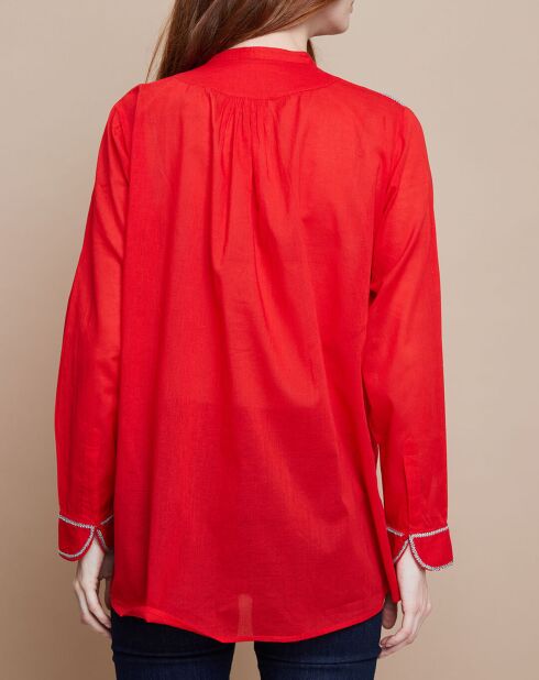 Blouse Eva Mara Voile rouge