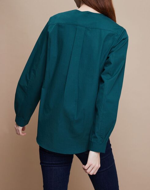 Chemise Sacha Popeline verte