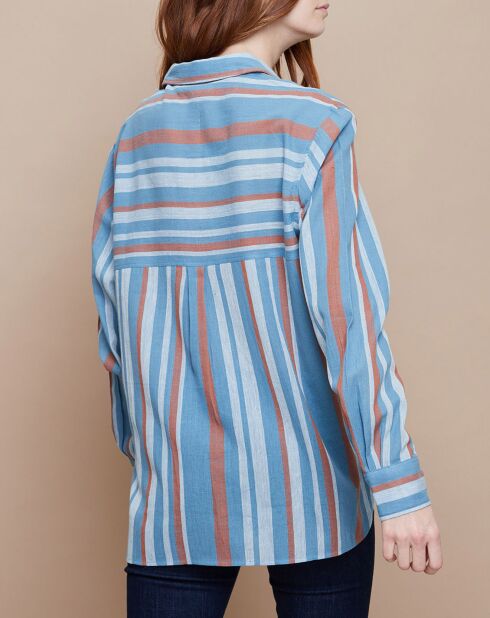 Chemise Florentine Essaouira Stripes bleue