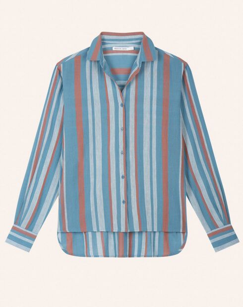 Chemise Florentine Essaouira Stripes bleue