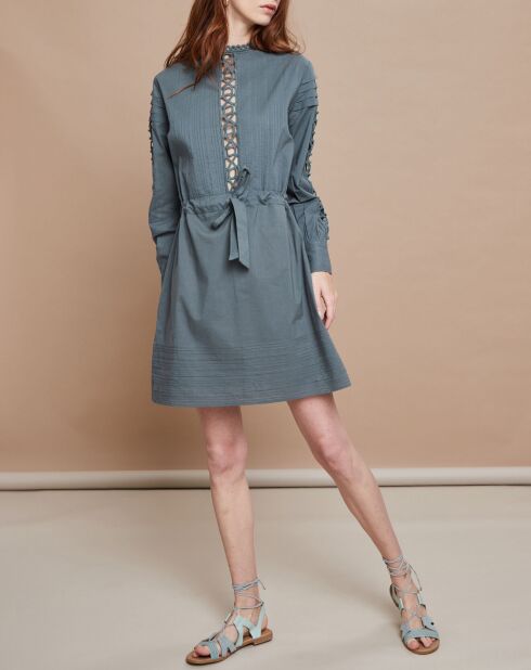 Robe Francesca bleu/gris