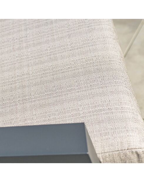 Ibiza Gartenmöbel für 5 Personen aus anthrazitfarbenem Aluminium