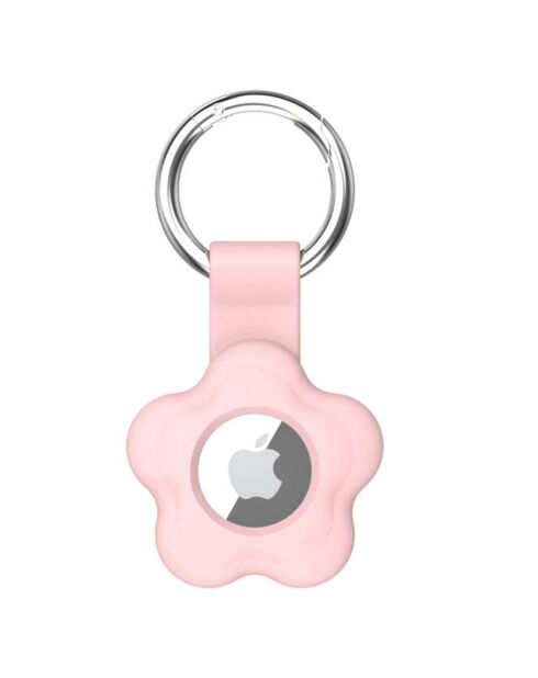 Porte-clés en TPU pour Apple AirTag rose