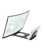 Amplificateur d'écran universel pliable 12 pouces noir