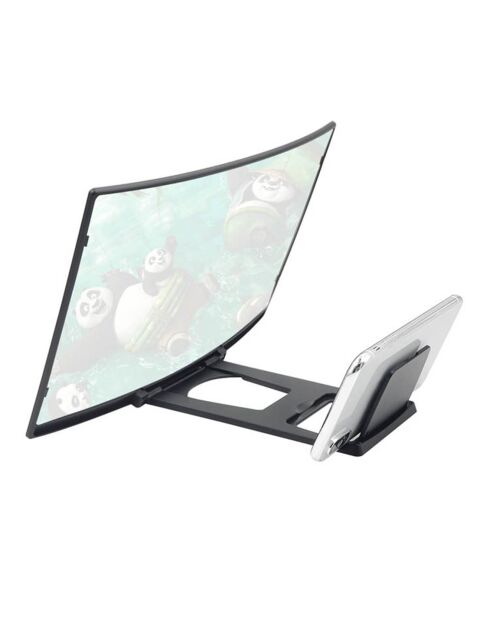 Amplificateur d'écran universel pliable 12 pouces noir