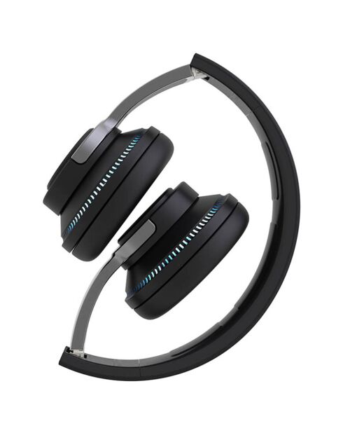 Casque Bluetooth 5.0 stéréo ergonomique Édition Miami noir