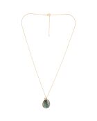 Collier Célestine Labradorite en laiton doré