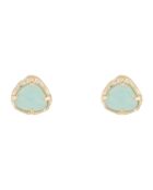 Boucles d'oreilles Sahoura Amazonite en laiton doré