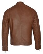 Veste en Cuir John cognac